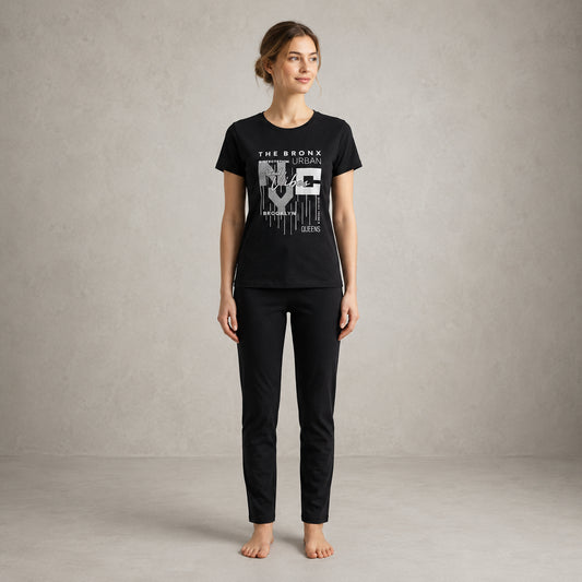 Black Shirt Trouser Set – Soft, Comfortable & Urban Casual Wear | Haya Secrets