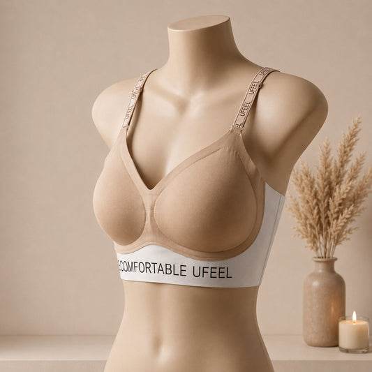 Comfortable Padded Sports Bra – Wireless Soft Support for Everyday Wear | Haya Secrets