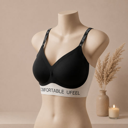 Comfortable Padded Sports Bra – Wireless Soft Support for Everyday Wear | Haya Secrets