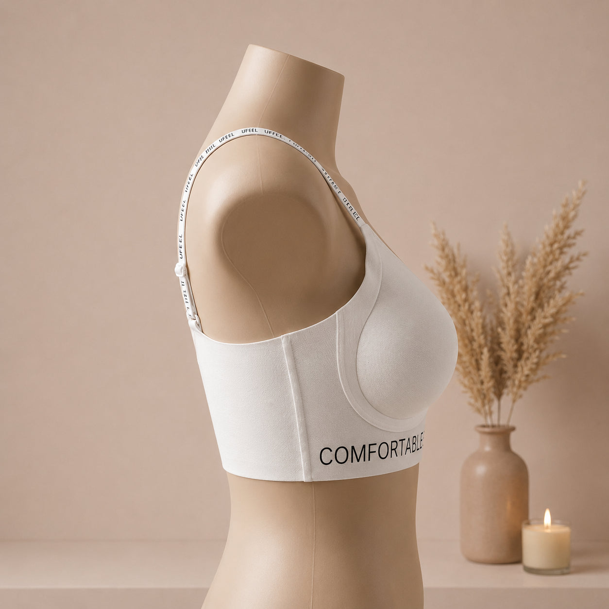 Comfortable Padded Sports Bra – Wireless Soft Support for Everyday Wear | Haya Secrets