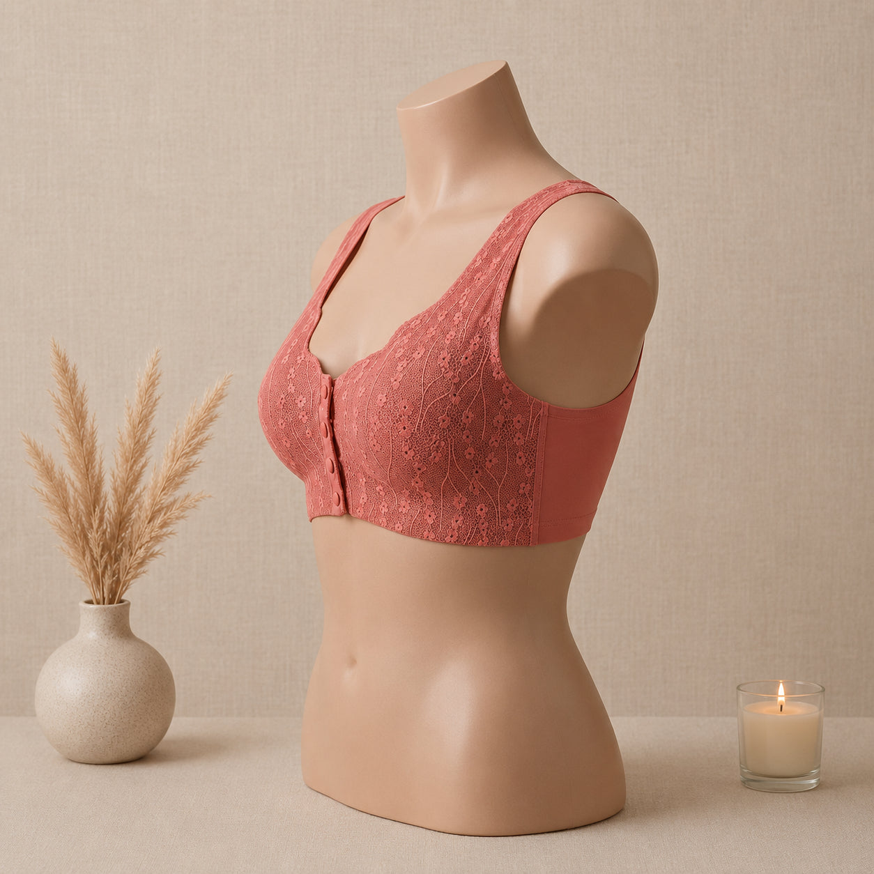 Soft Padded Feeding Bra – Wireless Comfortable Nursing Bra for Moms | Haya Secrets