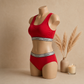Women’s Padded Sports Bra & Panty Set – Soft, Wireless & Comfortable Innerwear | Haya Secrets