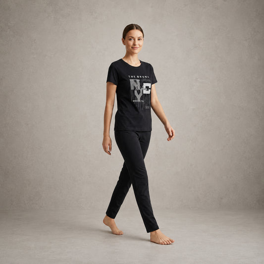 Black Shirt Trouser Set – Soft, Comfortable & Urban Casual Wear | Haya Secrets