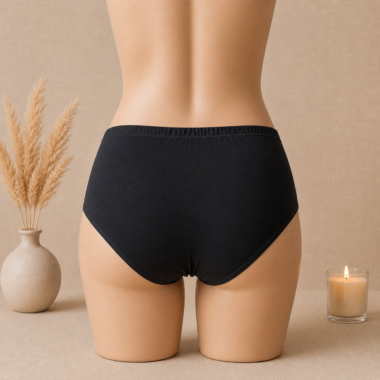 Black Super Comfy Panty – Soft, Breathable & Everyday Comfort | Haya Secrets
