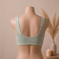 Blossom Comfort Front Open Cotton Bra – Soft Blue | Haya Secrets