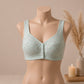 Blossom Comfort Front Open Cotton Bra – Soft Blue | Haya Secrets