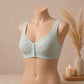 Blossom Comfort Front Open Cotton Bra – Soft Blue | Haya Secrets