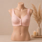 Blossom Comfort Front Open Cotton Bra – Soft Pink | Haya Secrets