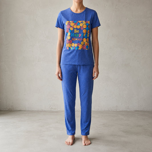 Blue Shirt Trouser Set – Soft, Comfortable & Relaxed Fit | Haya Secrets