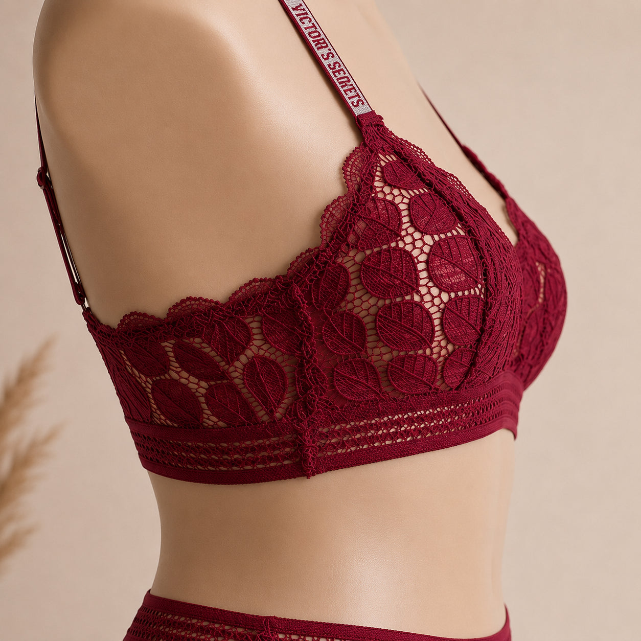 Classic Lace Wire-Free Bra & Panty Set – Elegant, Soft & All-Day Comfort | Haya Secrets
