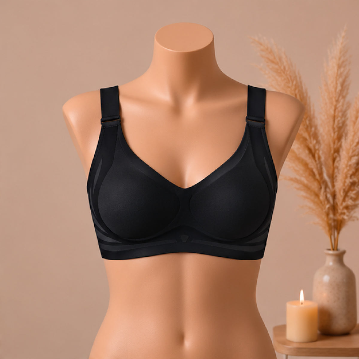 CloudSoft Seamless Wireless Bra – Full Coverage Everyday Comfort