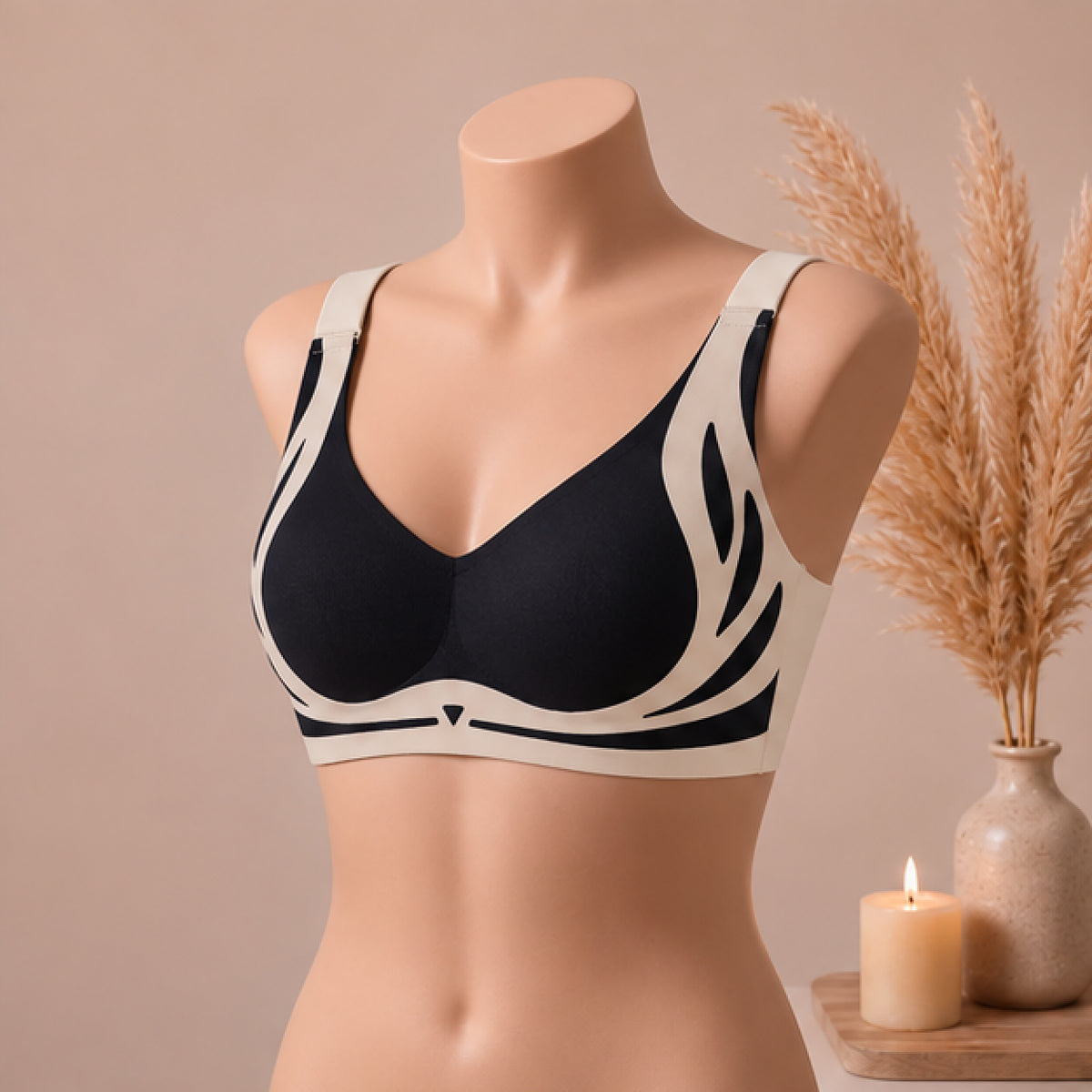 CloudSoft Seamless Wireless Bra – Full Coverage Everyday Comfort
