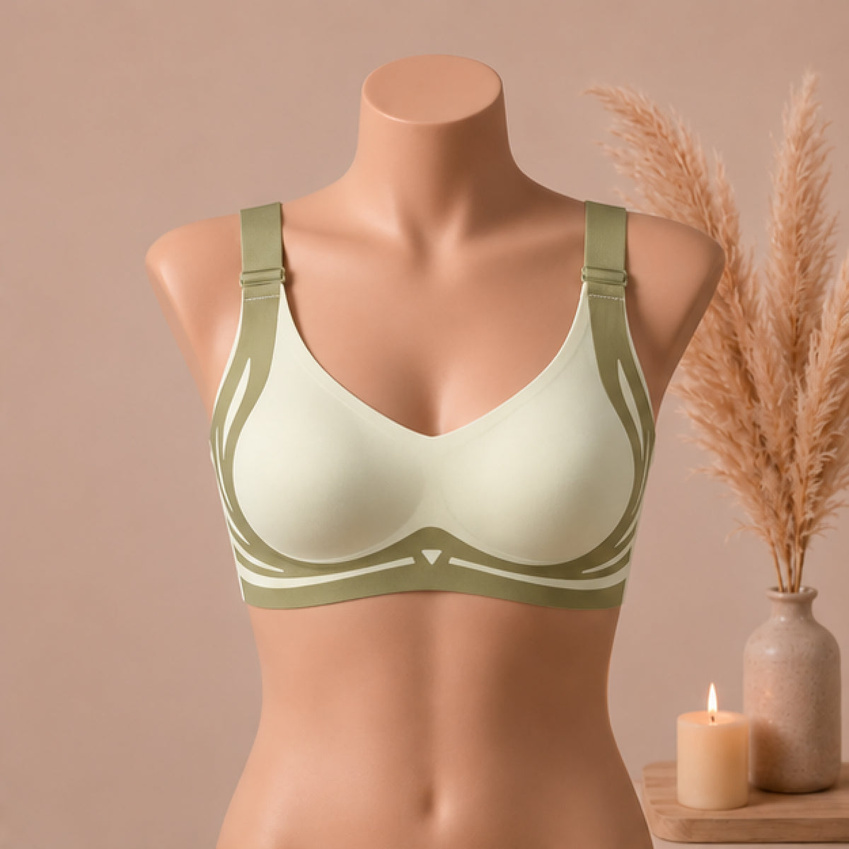CloudSoft Seamless Wireless Bra – Full Coverage Everyday Comfort