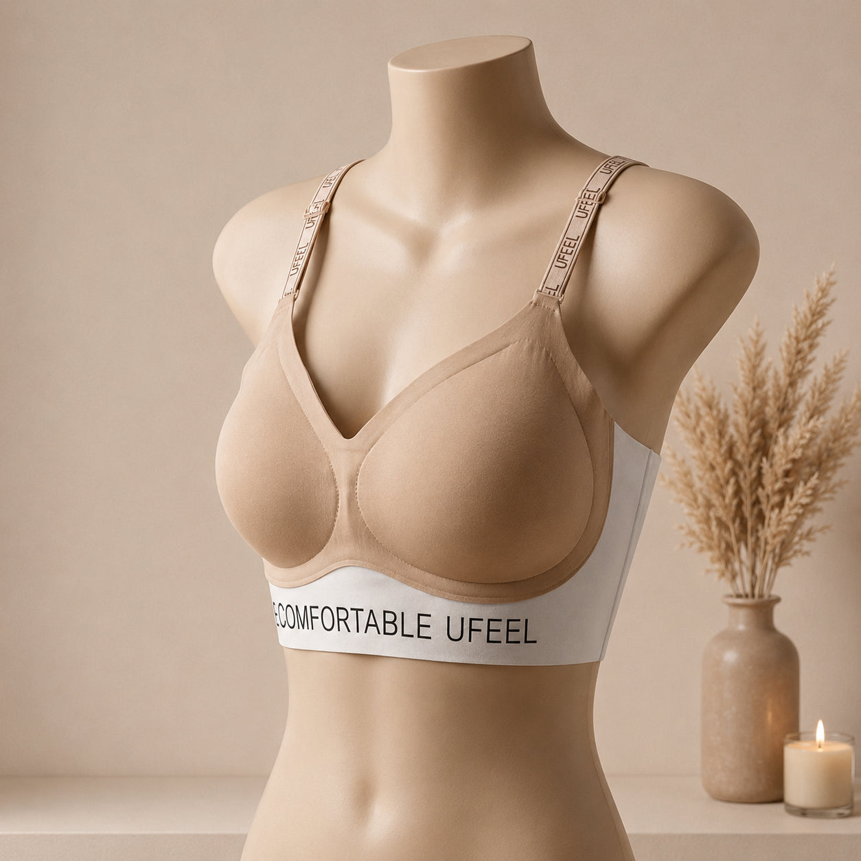 Comfortable Padded Sports Bra – Wireless Soft Support for Everyday Wear | Haya Secrets