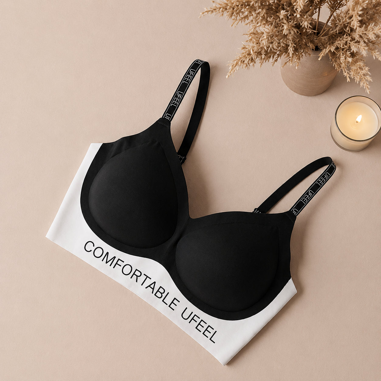 Comfortable Padded Sports Bra – Wireless Soft Support for Everyday Wear | Haya Secrets