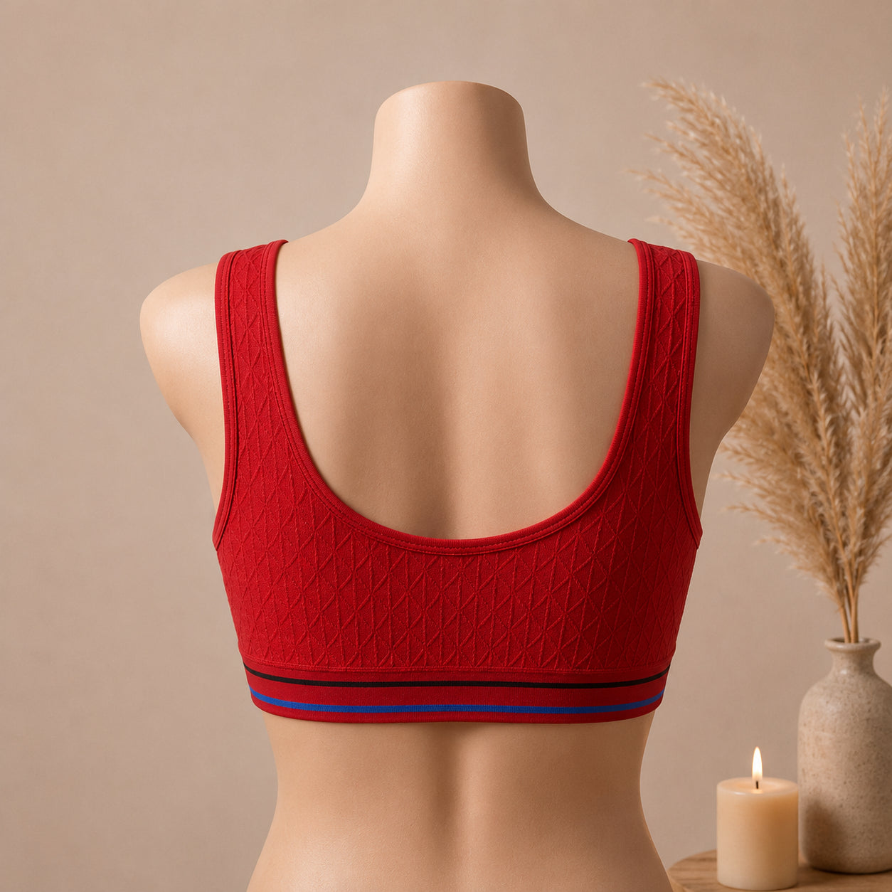 FlexFit Seamless Sports Bra – Supportive Wireless Active Comfort | Haya Secrets