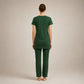 Green Long Shirt Trouser Set Soft, Comfortable & Relaxed Fit | Haya Secrets