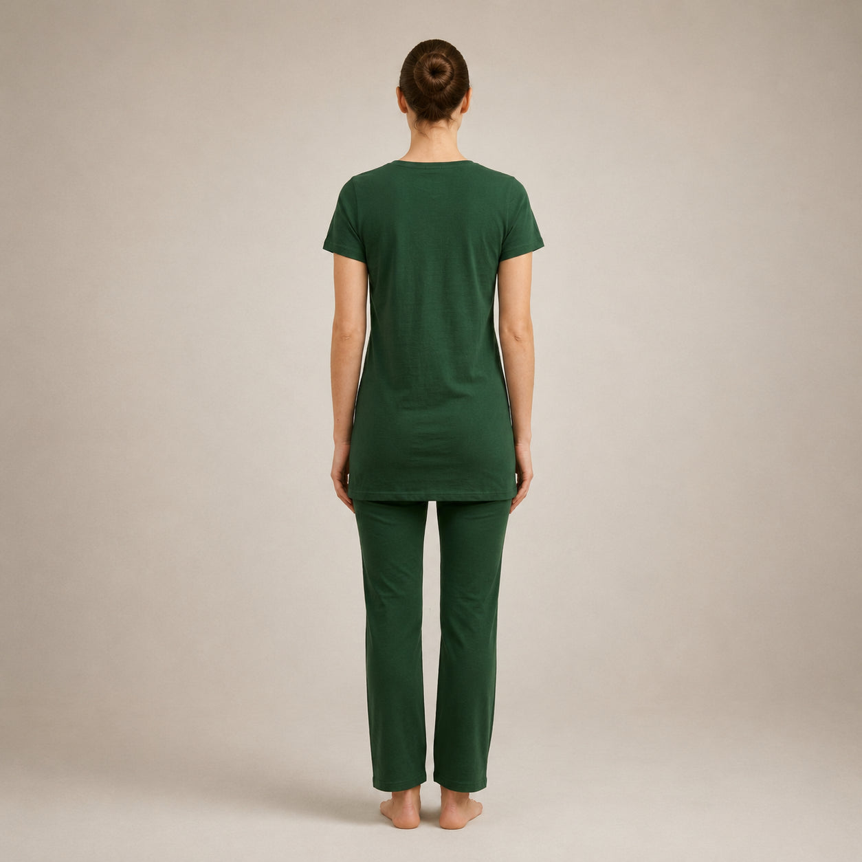 Green Long Shirt Trouser Set Soft, Comfortable & Relaxed Fit | Haya Secrets