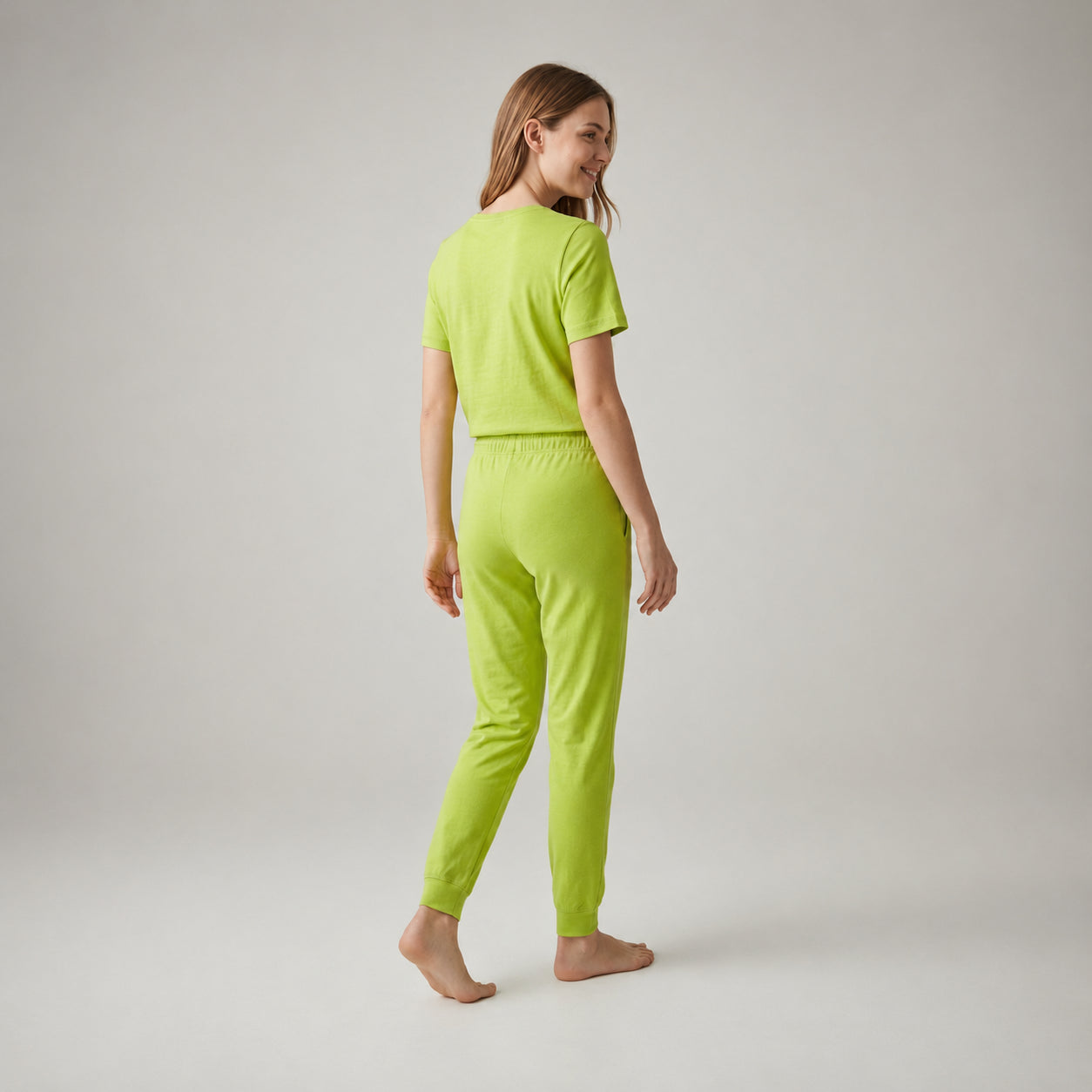 Lime Green Shirt Trouser Set – Soft, Comfortable & Relaxed Fit | Haya Secrets
