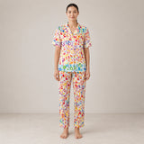 Multi-Color Printed Arabic Night Suit Soft, Fun & Comfortable 2-Piece Set | Haya Secrets