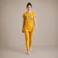 Mustard Long Shirt Trouser Set Soft, Comfortable & Relaxed Fit | Haya Secrets