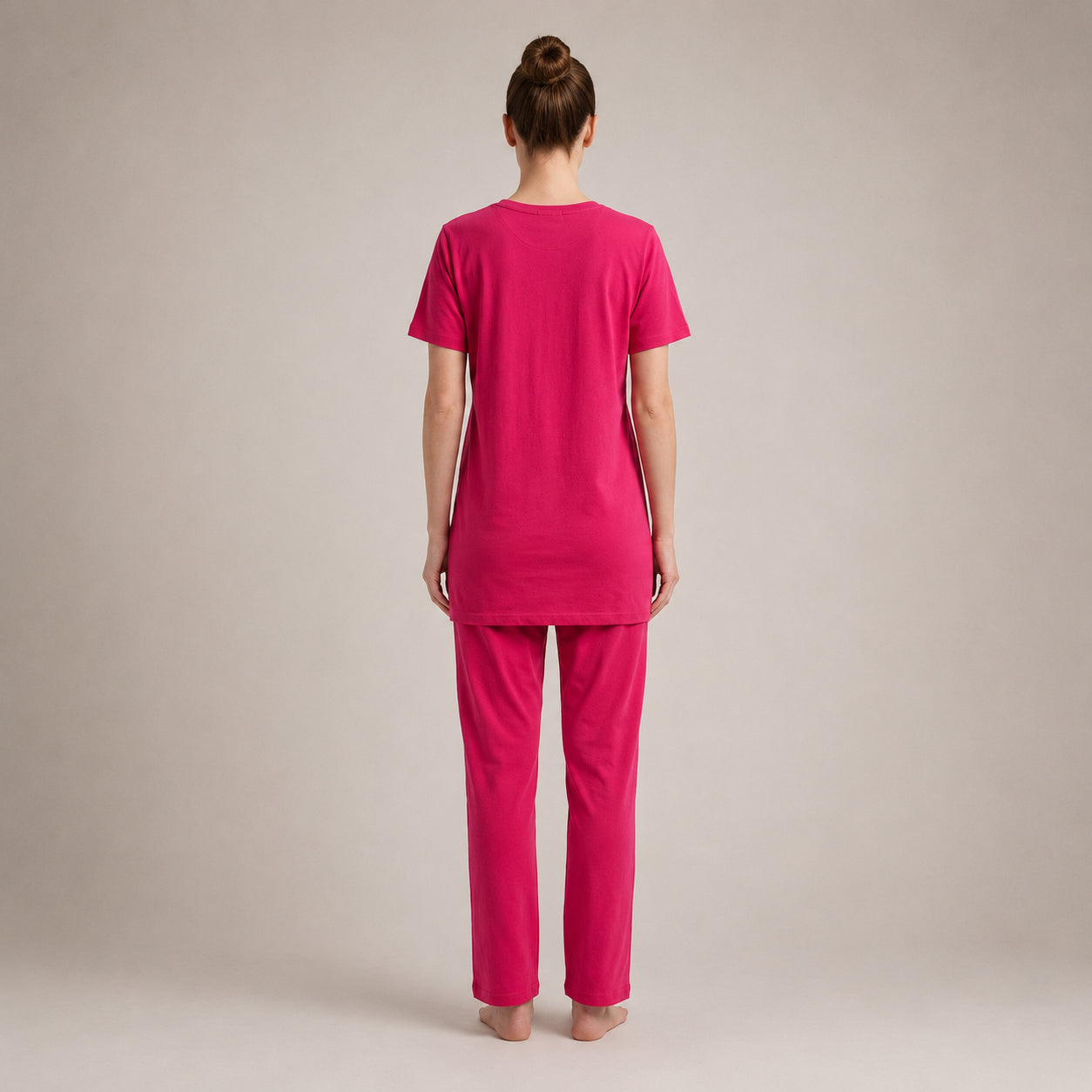 Pink Long Shirt Trouser Set Soft, Comfortable & Relaxed Fit | Haya Secrets