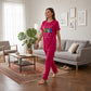 Pink Long Shirt Trouser Set Soft, Comfortable & Relaxed Fit | Haya Secrets