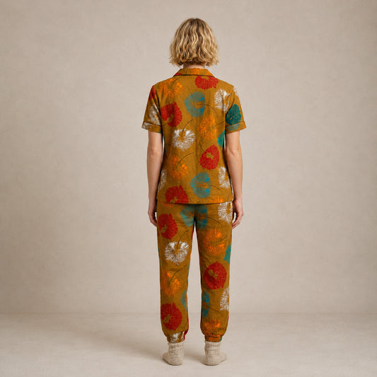 Printed Arabic Night Suit Set Stylish, Comfortable & Everyday Lounge Wear | Haya Secrets