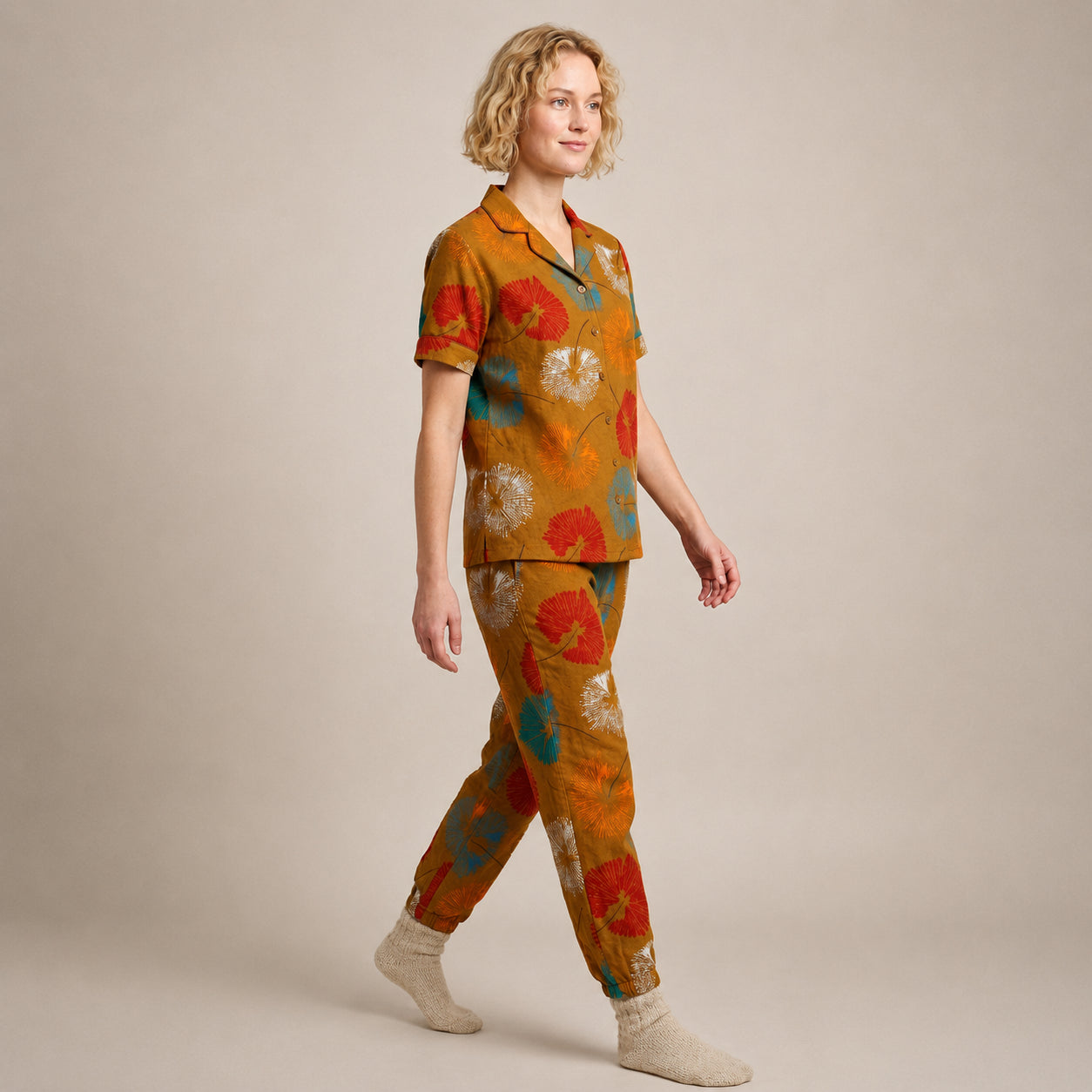Printed Arabic Night Suit Set Stylish, Comfortable & Everyday Lounge Wear | Haya Secrets