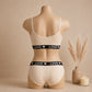 Women's Ribbed Love Bralette & Panty Set – Soft Wireless Comfort Lingerie | Haya Secrets