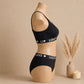 Women's Ribbed Love Bralette & Panty Set – Soft Wireless Comfort Lingerie | Haya Secrets