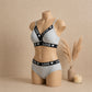 Women's Ribbed Love Bralette & Panty Set – Soft Wireless Comfort Lingerie | Haya Secrets