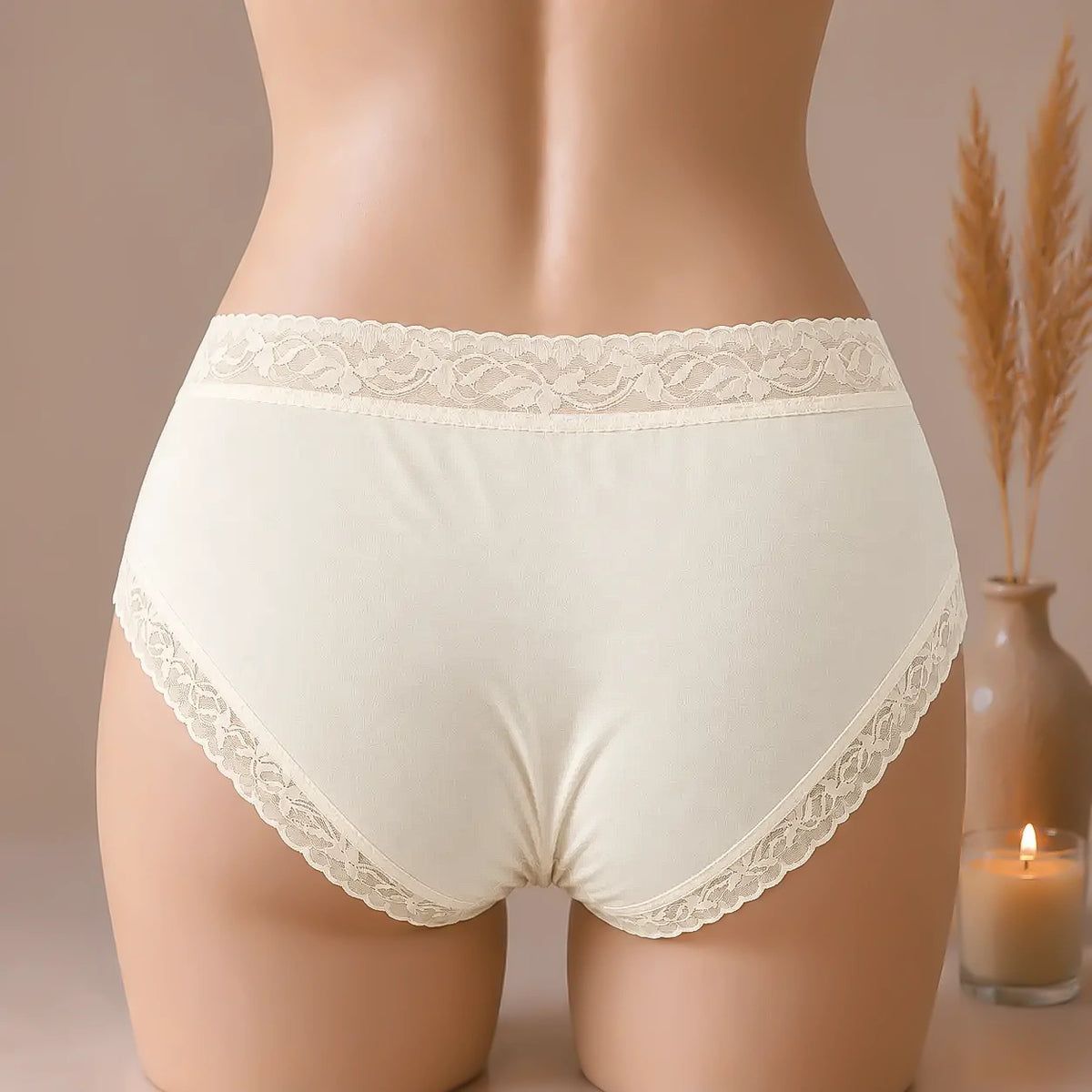 Soft Cotton Lace Panties – Comfortable & Elegant for Everyday Fit | Haya Secrets