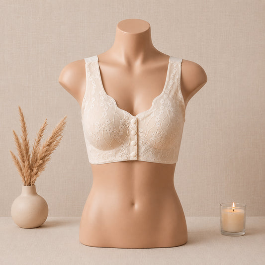 Soft Padded Feeding Bra – Wireless Comfortable Nursing Bra for Moms | Haya Secrets