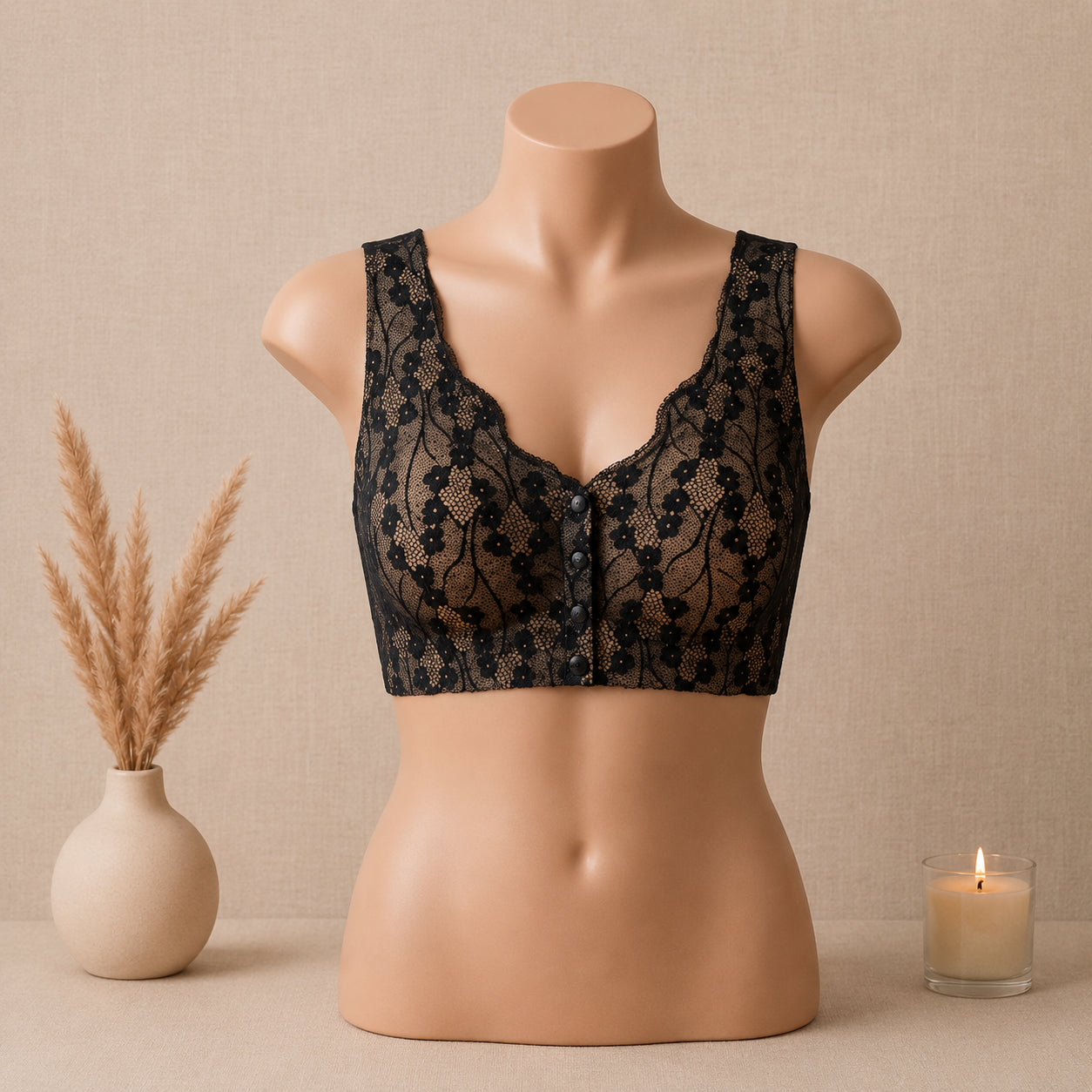 Soft Padded Feeding Bra – Wireless Comfortable Nursing Bra for Moms | Haya Secrets