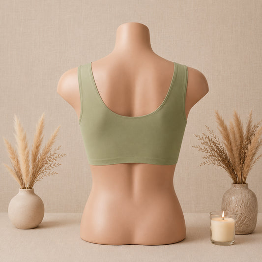 Soft Padded Feeding Bra – Wireless Comfortable Nursing Bra for Moms | Haya Secrets