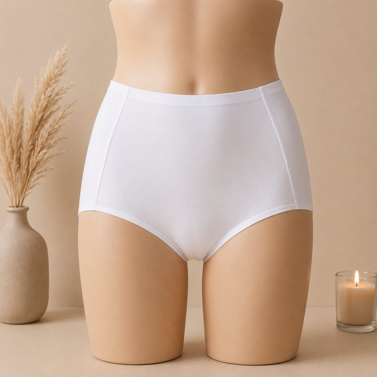 Tummy Control Belly Shaper Instant Slim Look & Seamless Fit White | Haya Secrets