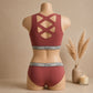 Women’s Padded Sports Bra & Panty Set – Soft Wireless Everyday Comfort | Haya Secrets
